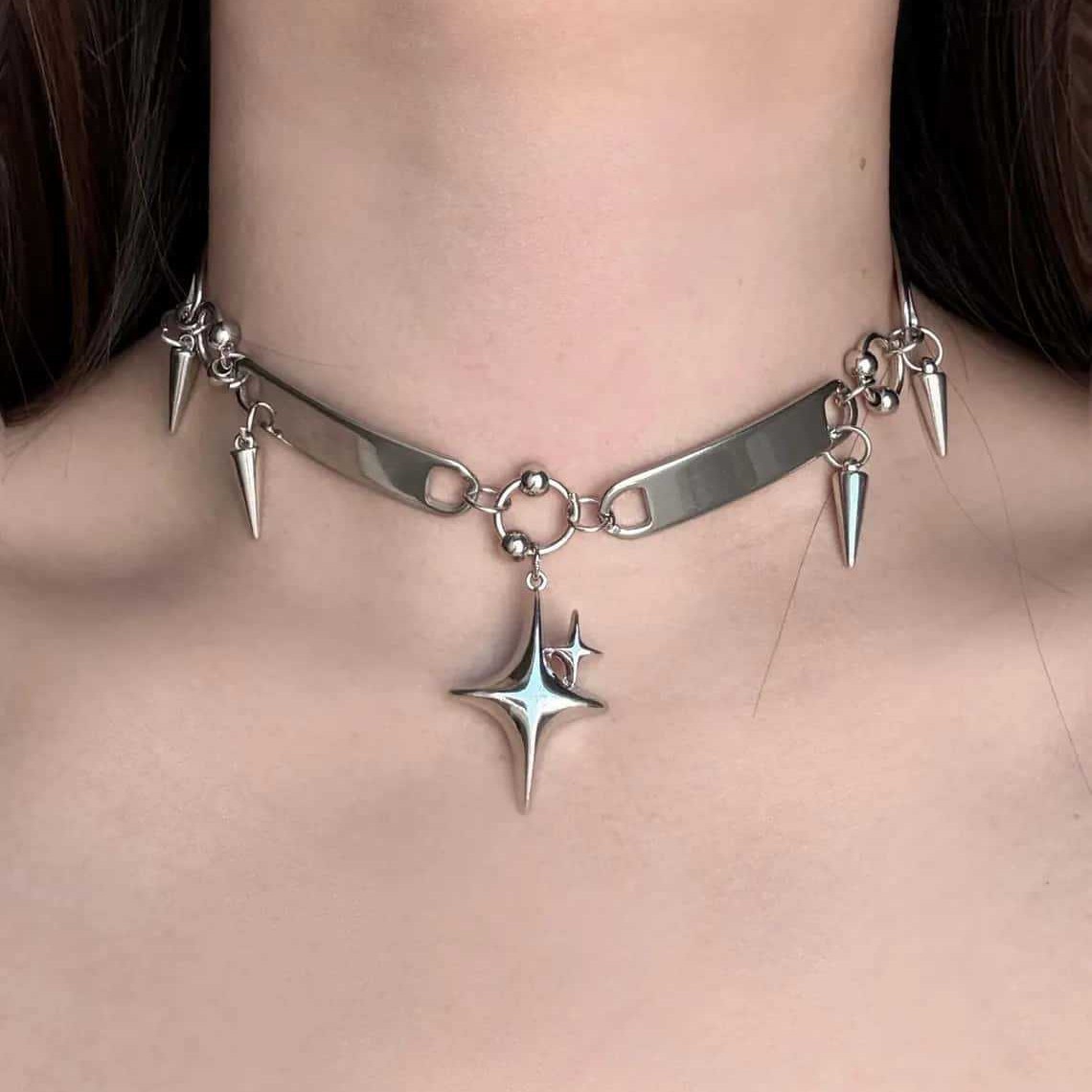 Daith Heart Ring - สร้อยคอแบบมีหมุดสไตล์พังก์, เครื่องประดับแนวร็อค, เครื่องประดับ Y2K, สไตล์ฮิปปี้, สไตล์โกธิค,