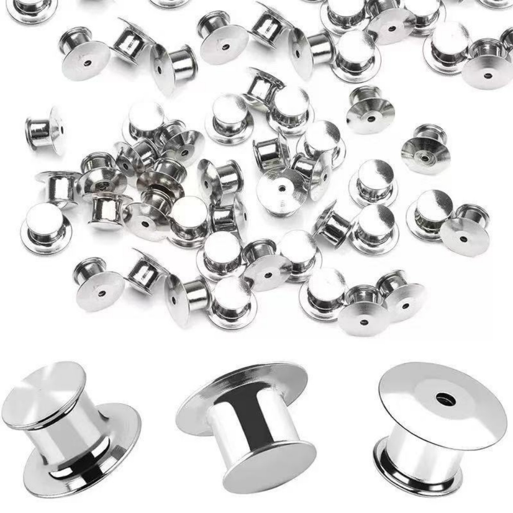 Body Jewelry Top - 20 ชิ้น ตัวล็อคแบบโลหะ | ตัวล็อคที่ปลอดภัยสำหรับเข็มกลัด, เข็มติดเสื้อ