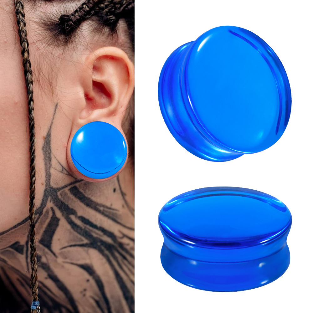 1/2/22PCS แก้วและหินรอบหูขยายเ - Body Jewelry Tunnels บทวิจารณ์และราคา