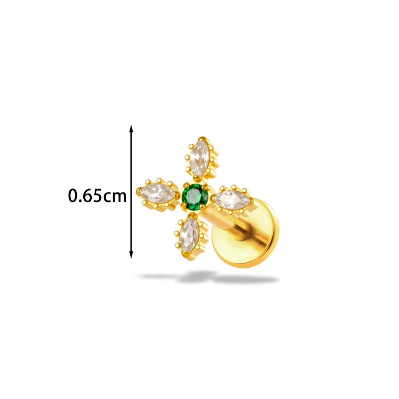 ต่างหูไทเทเนียม G23 ขนาด 16G ร - Body Jewelry Implant Grade บทวิจารณ์และราคา