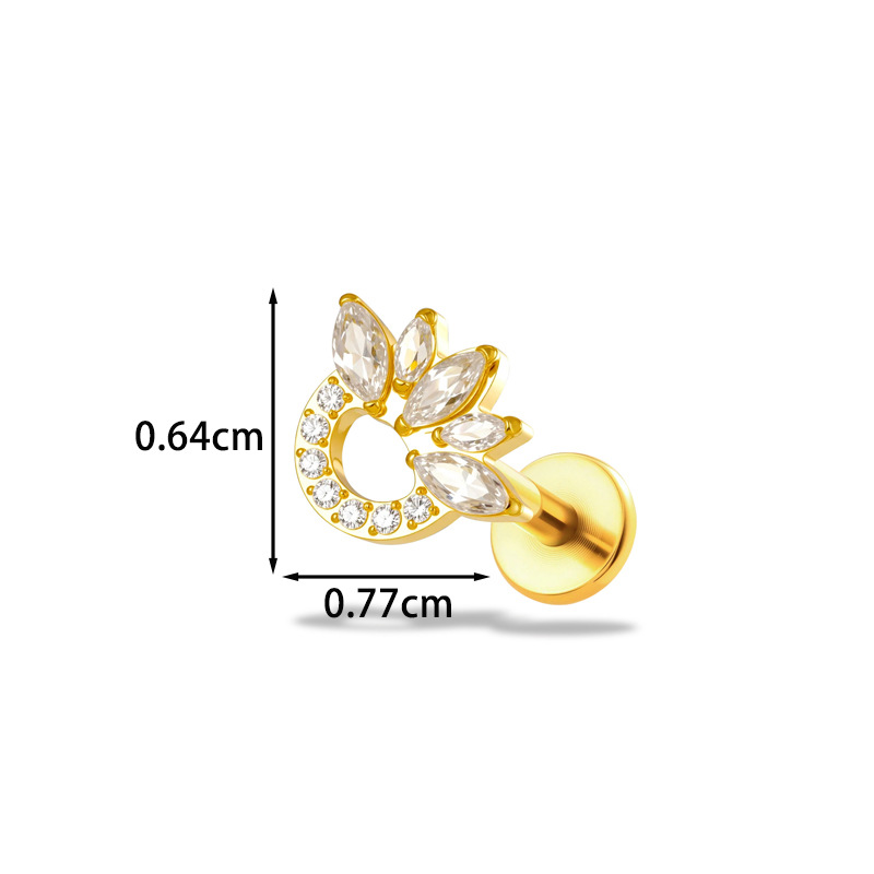 ต่างหูไทเทเนียม G23 ขนาด 16G ร - Body Jewelry Implant Grade บทวิจารณ์และราคา