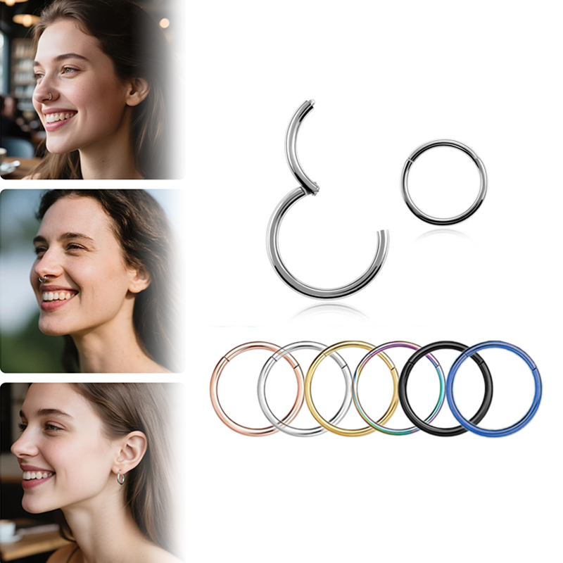แหวนจมูกแบบคลิกเกอร์ 16G 316L  - Body Jewelry Stores บทวิจารณ์และราคา