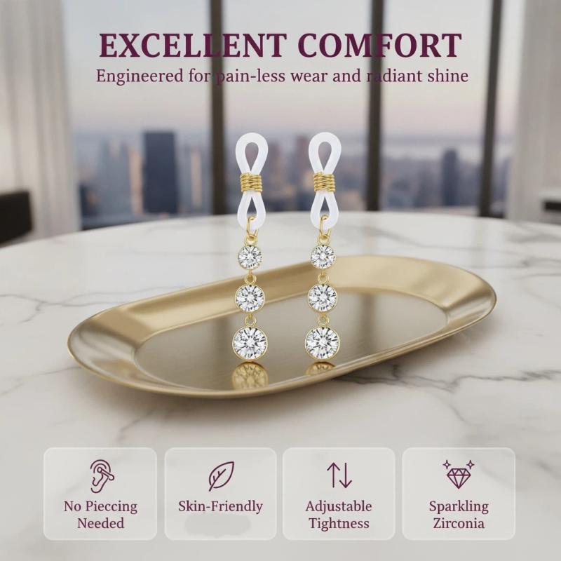 แหวนสวมหัวนมแบบไม่ต้องเจาะ สไต - Body Jewelry Tunnels บทวิจารณ์และราคา