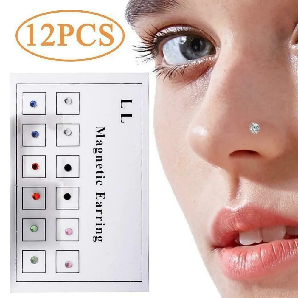 12 ชิ้น/การ์ดปลอม Cheater ไม่เ - Body Jewelry Labret บทวิจารณ์และราคา