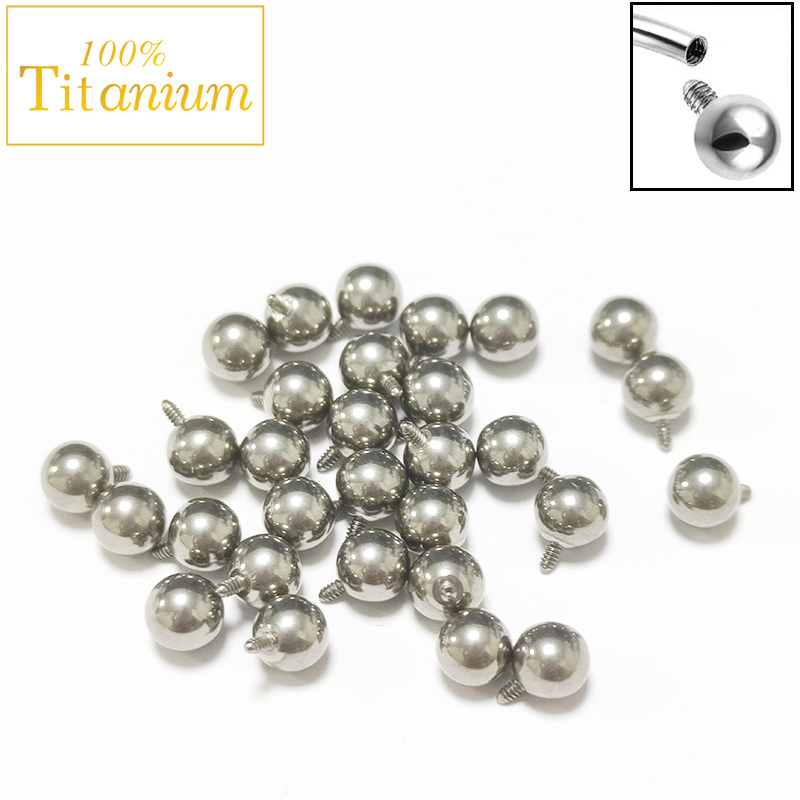 10ชิ้นฝังกระจกไทเทเนียม G23 AS - Body Jewelry Implant Grade บทวิจารณ์และราคา