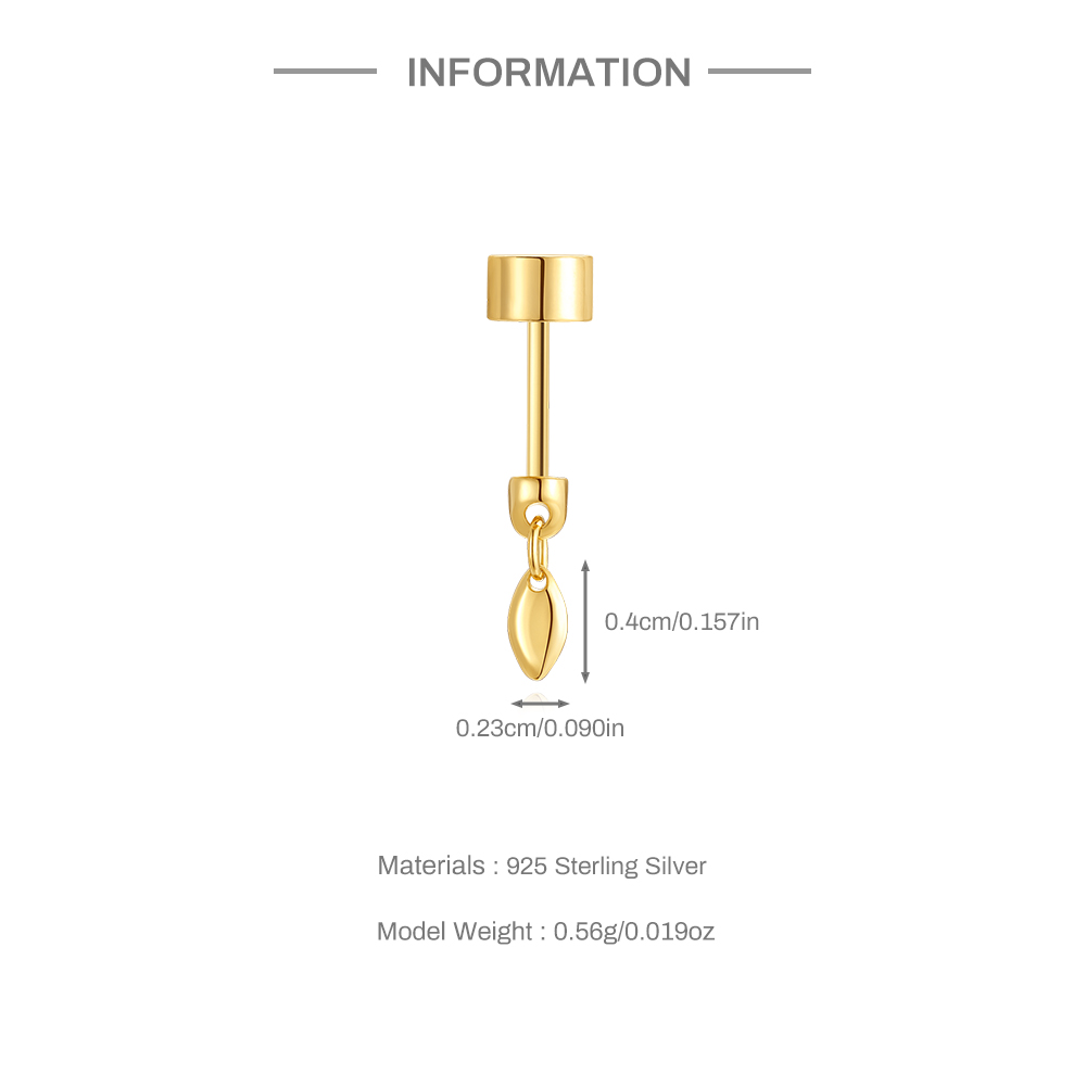 Aide ออกแบบใหม่หนาด้านล่างเกลี - Body Jewelry Labret บทวิจารณ์และราคา
