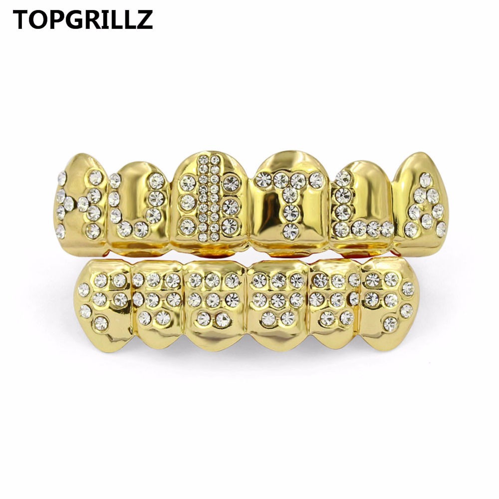 TOPGRILLZ Gold Plated Iced Out - Body Jewelry Stores บทวิจารณ์และราคา