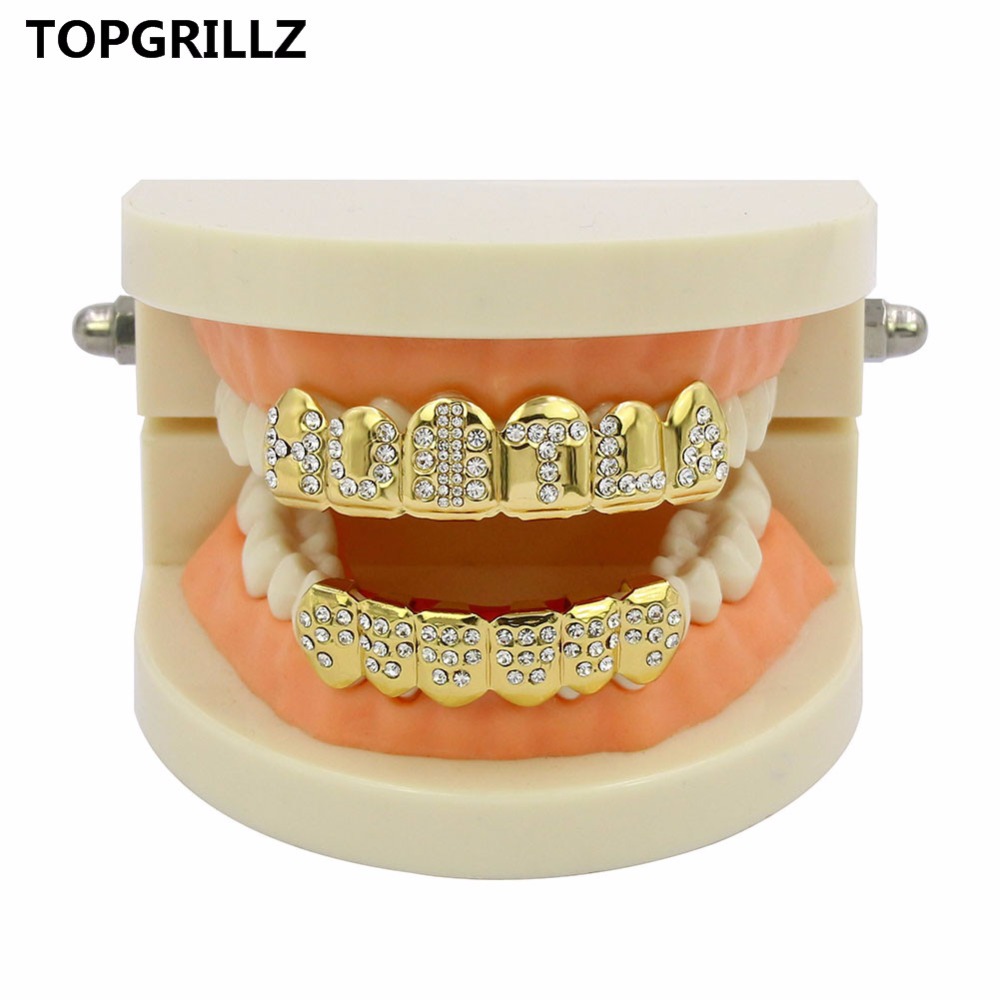 TOPGRILLZ Gold Plated Iced Out - Body Jewelry Stores บทวิจารณ์และราคา