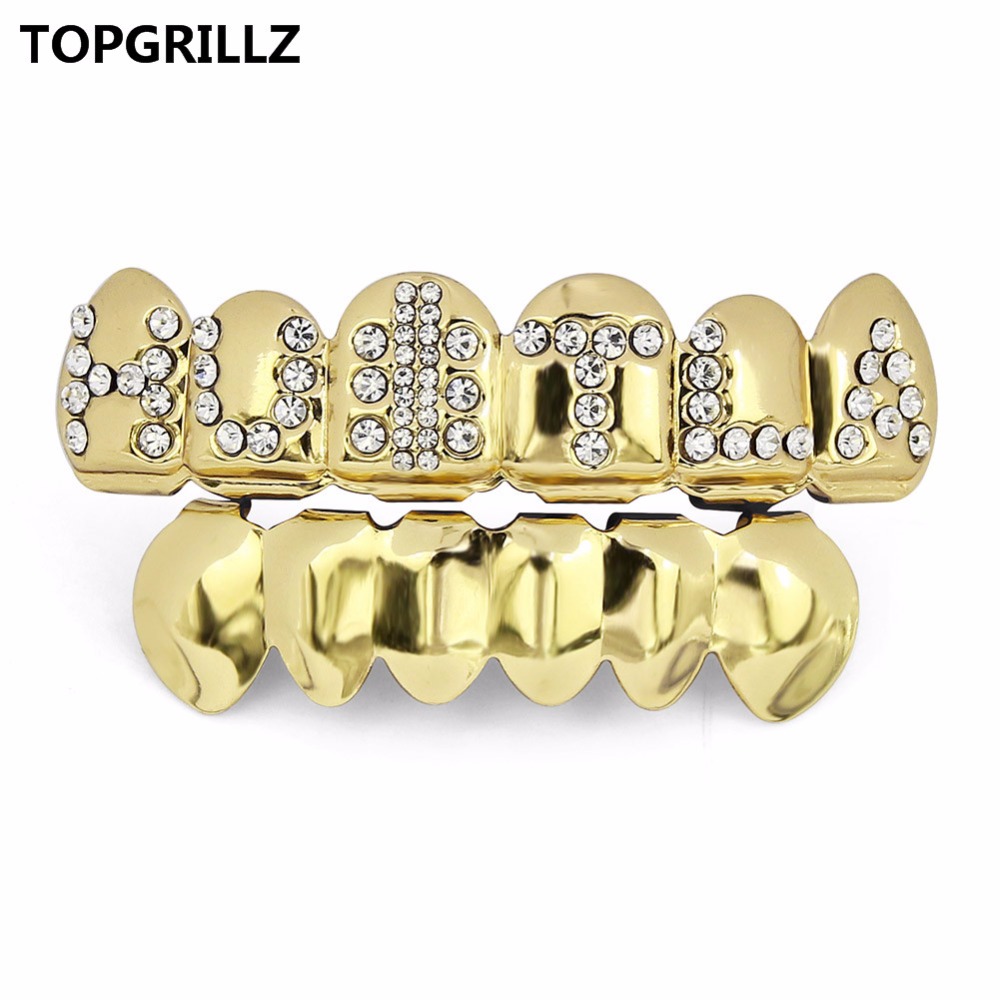 TOPGRILLZ Gold Plated Iced Out - Body Jewelry Stores บทวิจารณ์และราคา