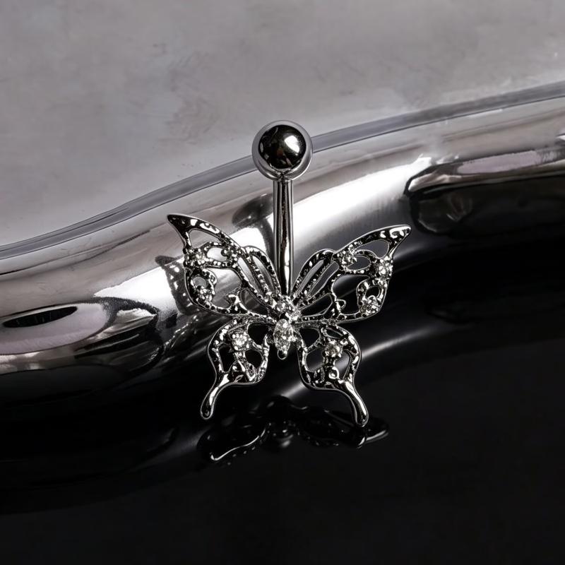 แหวนเจาะสะดือสแตนเลสแบบกลวงรูป - Body Jewelry Tunnels บทวิจารณ์และราคา