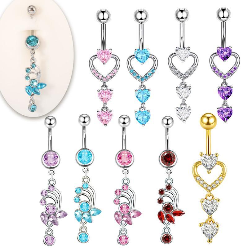 1 ชิ้น แหวนเจาะสะดือสแตนเลส 14 - Body Jewelry Tunnels บทวิจารณ์และราคา