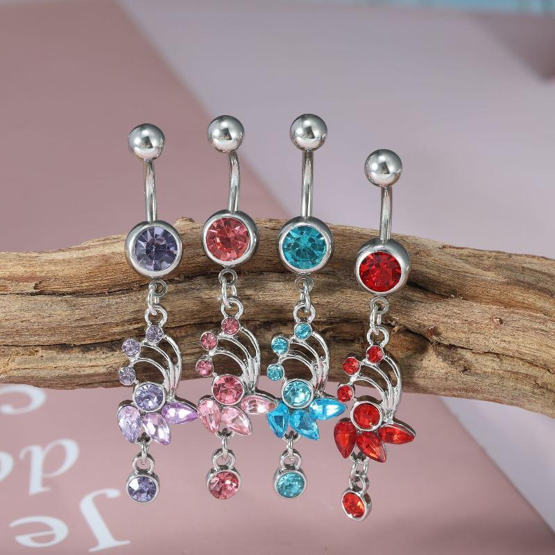 1 ชิ้น แหวนเจาะสะดือสแตนเลส 14 - Body Jewelry Tunnels บทวิจารณ์และราคา