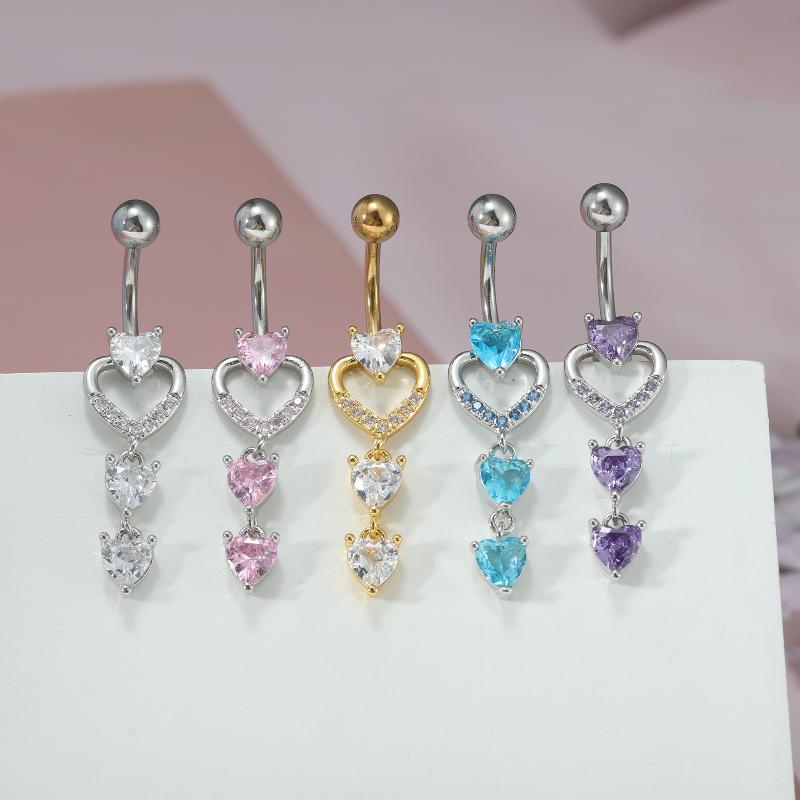 1 ชิ้น แหวนเจาะสะดือสแตนเลส 14 - Body Jewelry Tunnels บทวิจารณ์และราคา