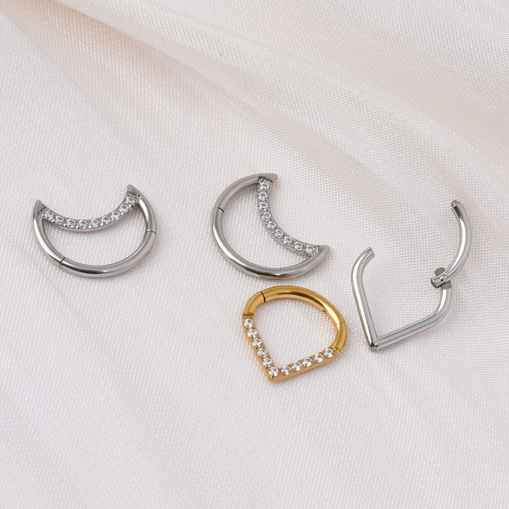 F136 ไทเทเนียมบานพับ Tear DROP - Body Jewelry Labret บทวิจารณ์และราคา