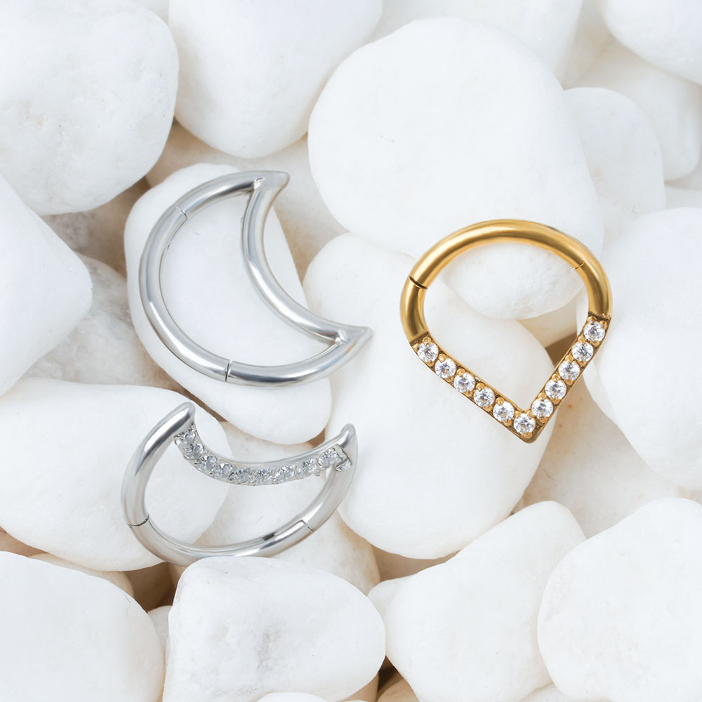 F136 ไทเทเนียมบานพับ Tear DROP - Body Jewelry Labret บทวิจารณ์และราคา