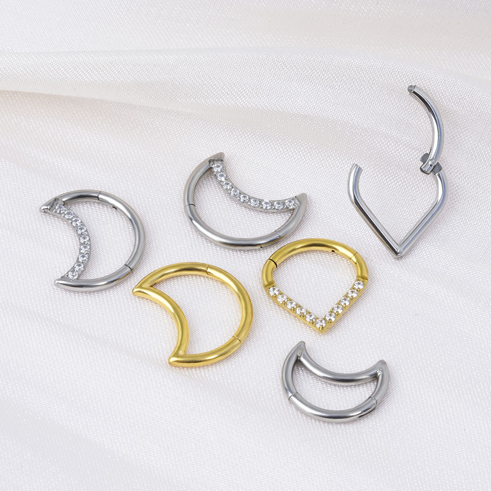 F136 ไทเทเนียมบานพับ Tear DROP - Body Jewelry Labret บทวิจารณ์และราคา