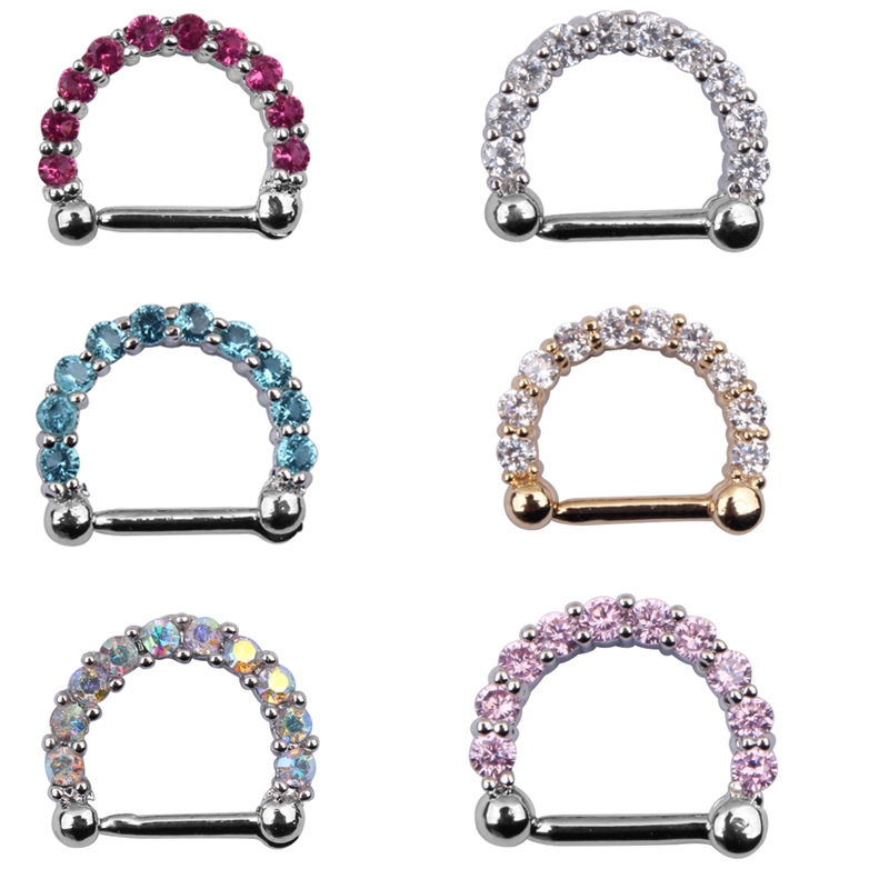 1 ชิ้น ห่วงคลิปหนีบจมูกสำหรับผ - Body Jewelry Stores บทวิจารณ์และราคา