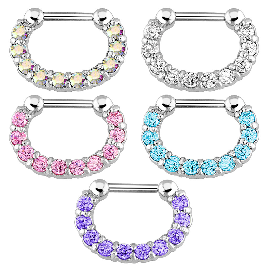 1 ชิ้น ห่วงคลิปหนีบจมูกสำหรับผ - Body Jewelry Stores บทวิจารณ์และราคา