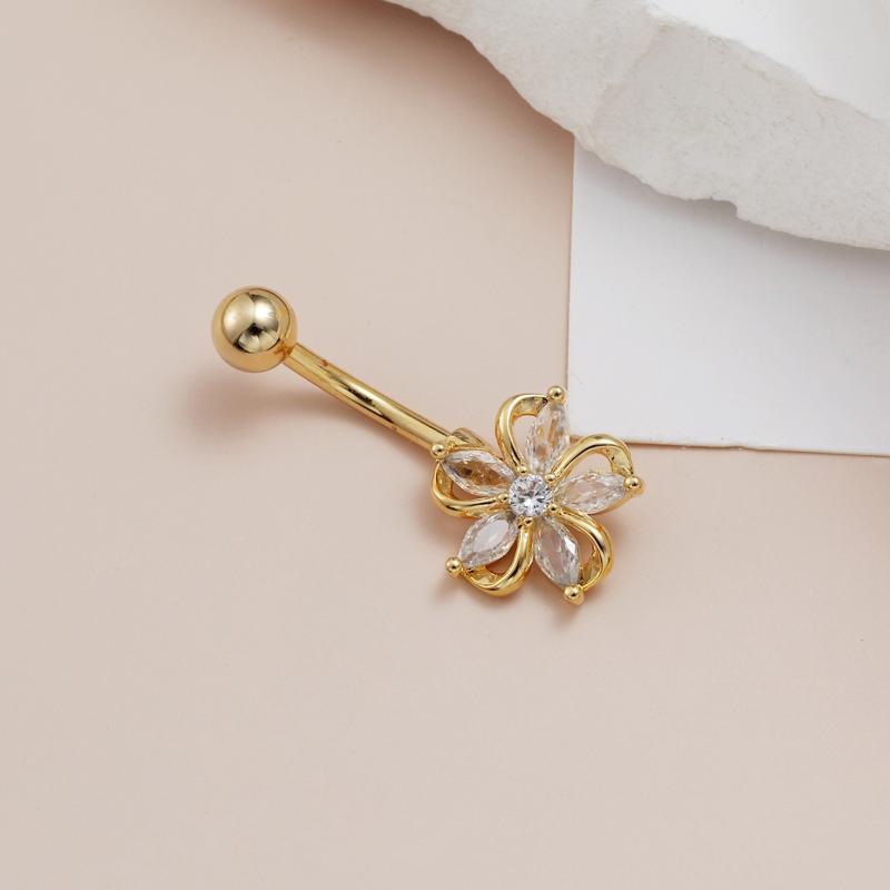 แหวนสะดือสแตนเลสแบบห้อยระย้า ป - Body Jewelry Tunnels บทวิจารณ์และราคา