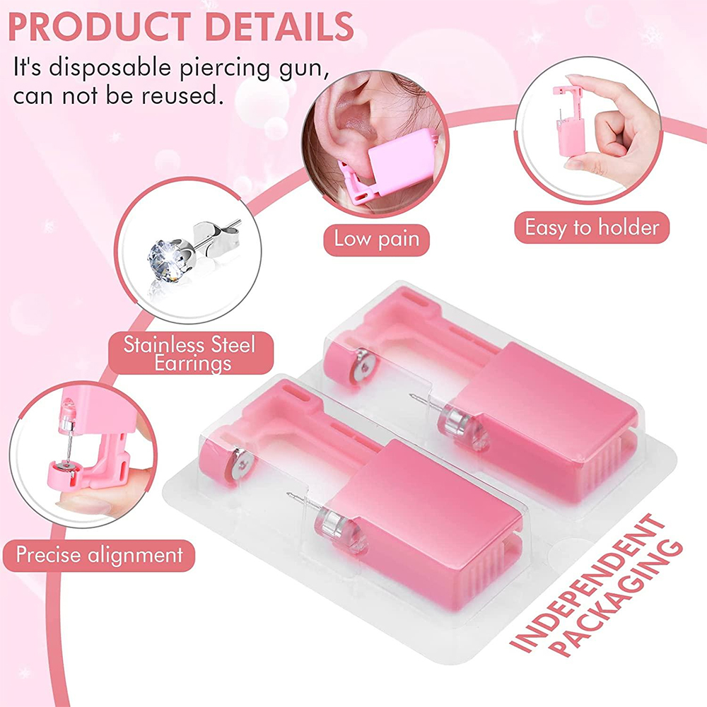 1 ชิ้น/4 ชิ้น ปืนเจาะหูแบบใช้แ - Body Jewelry Cleaner บทวิจารณ์และราคา