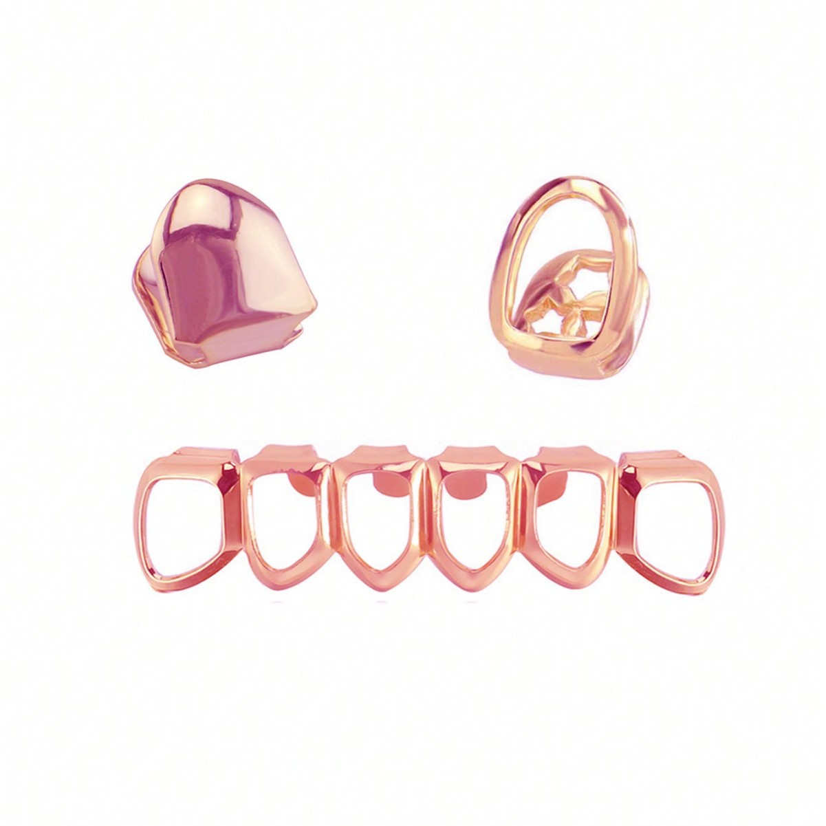 ฟันปลอมฮิปฮอปแบบแบน 6 รู ลดราค - Body Jewelry Stores บทวิจารณ์และราคา