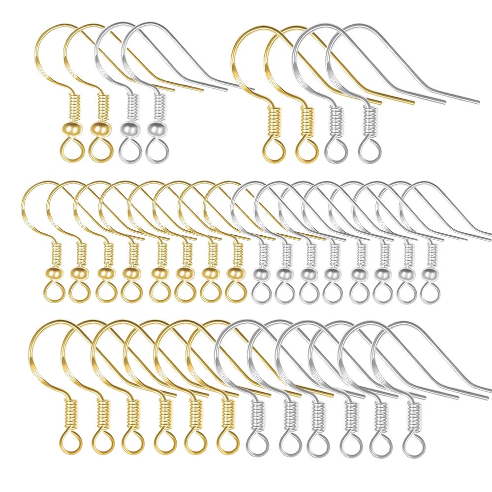 ตะขอต่างหูชุบทอง 100 ชิ้น อุปก - Body Jewelry Top บทวิจารณ์และราคา