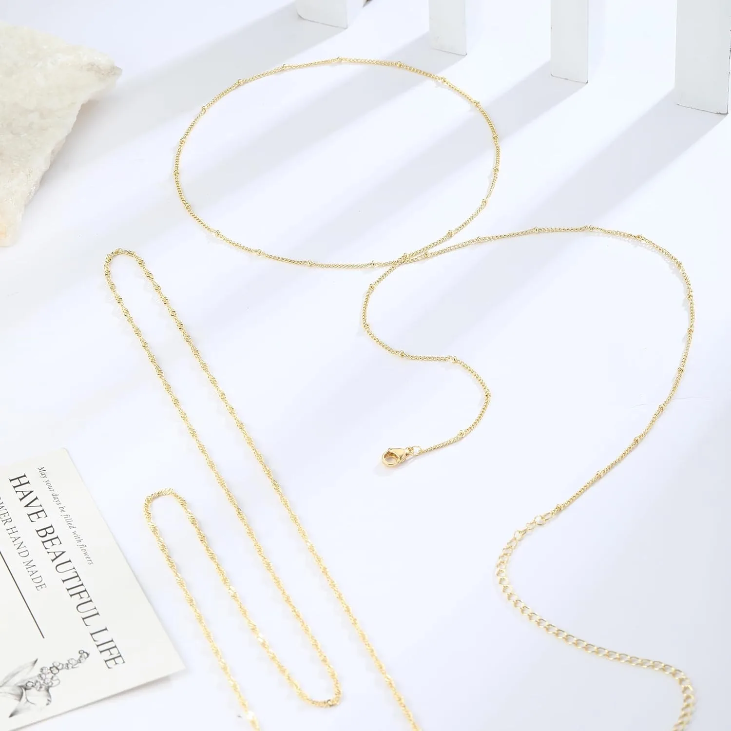 สร้อยคาดเอวชุบทอง 14k ขนาด 26- - Body Jewelry Women บทวิจารณ์และราคา