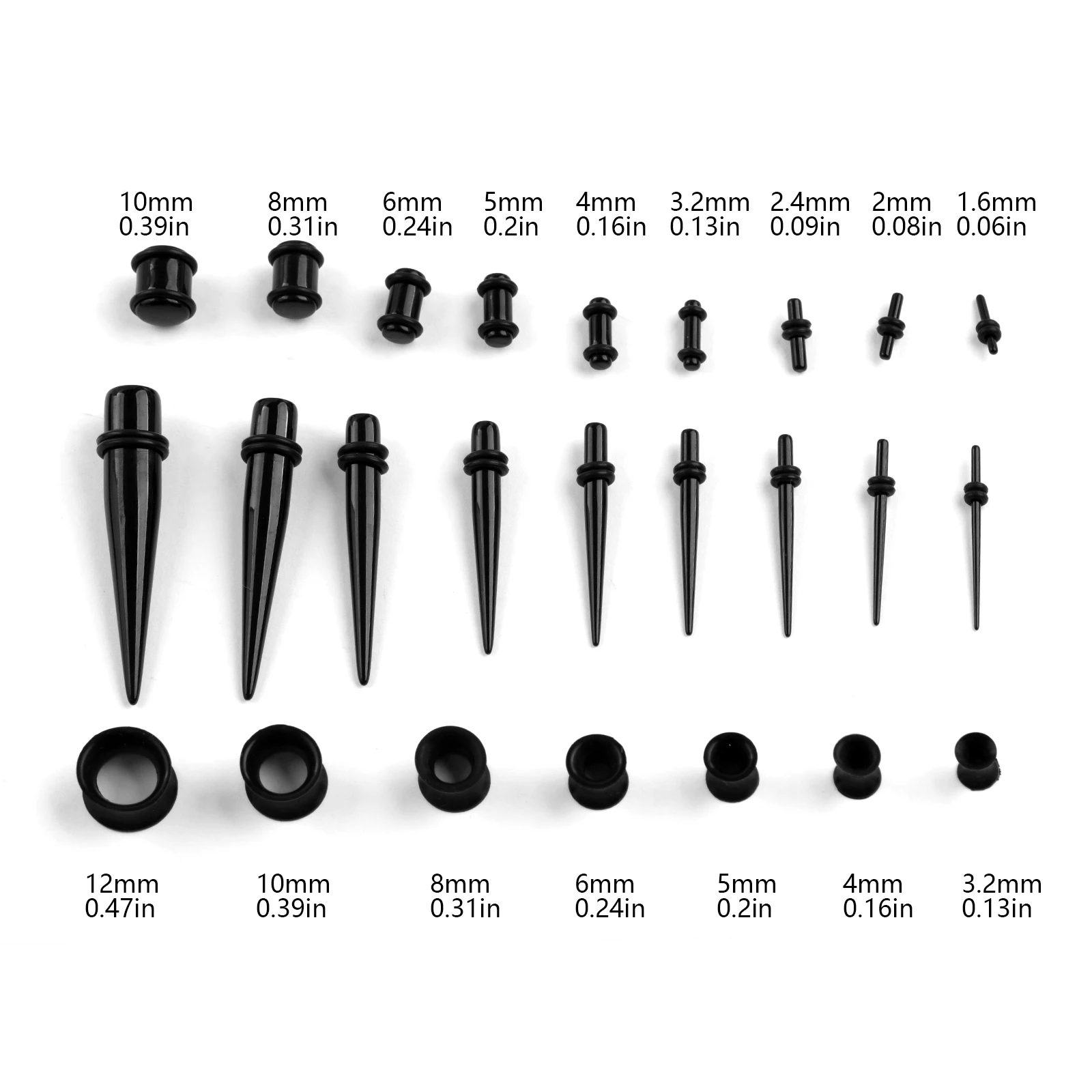 ชุดขยายหู tindik telinga อะคริ - Body Jewelry Tunnels บทวิจารณ์และราคา