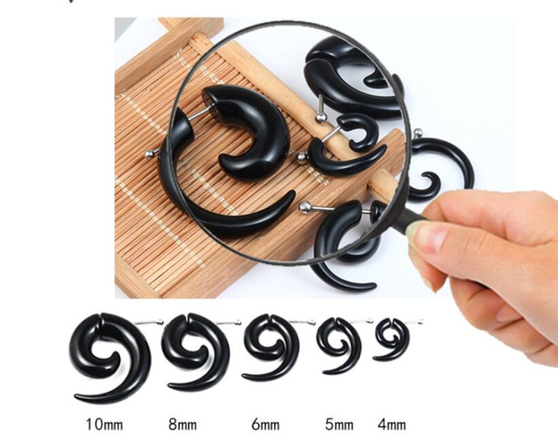 Punk Black Tribal เกลียวต่างหู - Body Jewelry Tunnels บทวิจารณ์และราคา
