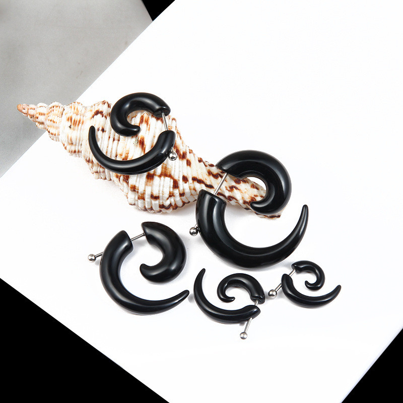 Punk Black Tribal เกลียวต่างหู - Body Jewelry Tunnels บทวิจารณ์และราคา